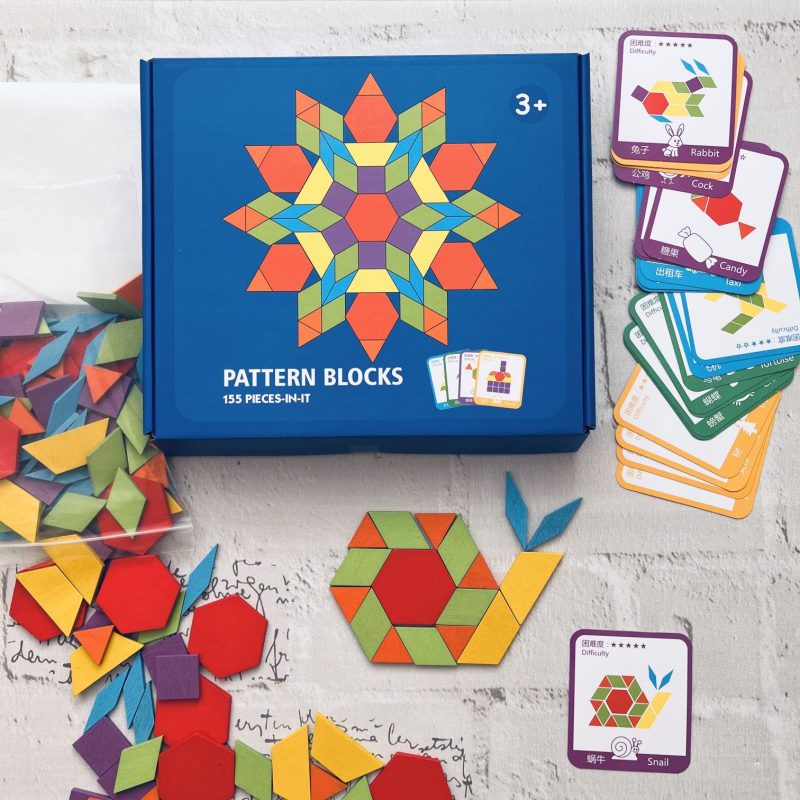 اسباب بازی پترن بلوک ویژه الگوخوانی و الگویابی مناسب کودک  ۳ سال